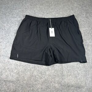 Tasc Performance Shorts Mens 2XL Recess 5" 2 In 1 Black Athletic